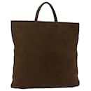 LOEWE Hand Bag Suede Brown Auth ep1403 - Loewe