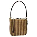 FENDI Basket Shoulder Bag Wood Brown Auth ar9157 - Fendi