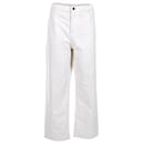 The Row Louie Wide-Leg Denim Jeans in White Cotton - The row