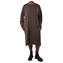Robe tricotée marron - taille UK 12 - Autre Marque