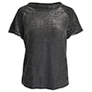 a.P.C. Sparkly T-Shirt in Black Viscose - Apc