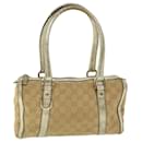 GUCCI GG Canvas Web Sherry Line Hand Bag Beige Red Green Auth 51851 - Gucci