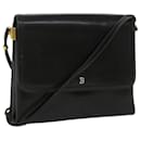 BALLY Shoulder Bag Leather Black Auth bs7658 - Bally
