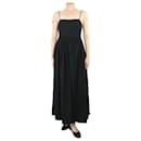 Black spaghetti-strap square-neck maxi dress - size UK 8 - Autre Marque