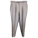 The Row Trousers in Silver Polyester - The row