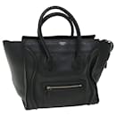 CELINE Luggage Mini Hand Bag Leather Black Auth 51427 - Céline