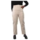 Pantalon Tess coupe taille haute neutre - taille UK 12 - Isabel Marant Etoile