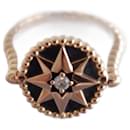 Dior wind rose ring pink gold