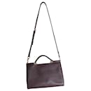 Dolce & Gabbana Dauphine Sicily Top Handle Bag in Burgundy Leather 