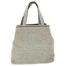PRADA Tote Bag Canvas Gray Auth bs7569 - Prada