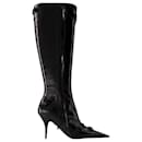 Cagole H90 Boots - Balenciaga - Leather - Black