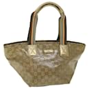 GUCCI GG Crystal Shoulder Bag Coated Canvas Gold Orange 131228 auth 51638 - Gucci