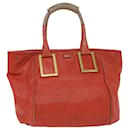 Chloe Etel Hand Bag Leather Red 04-12-50-65 Auth bs7428 - Chloé