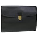 Burberrys Briefcase Leather Black Auth bs7548 - Autre Marque