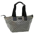 GUCCI GG Crystal Shoulder Bag Coated Canvas Navy Silver 131230 auth 51637 - Gucci