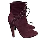 ALAIA  Ankle boots T.eu 38.5 Suede - Alaïa