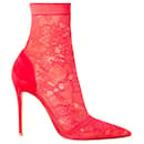 Gianvito rossi 105 stretch-lace and suede sock boots - Gianvito Rossi