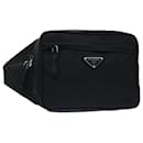 PRADA Waist Bag Nylon Black 2VL001 Auth yk8186 - Prada