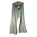 CHANEL Green Satin Trousers - Chanel
