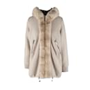 Blumarine Wool Jacket with Fur