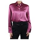 Purple button-up silk shirt - size M - Vince