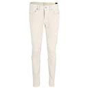 Jeans slim fit Tom Ford in cotone color crema