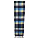 Chanel Checked Scarf in Multicolor Wool