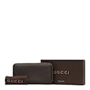 Gucci Leather Zip Around Wallet Leather Long Wallet 353227 in Good condition
