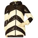 MONCLER Faucille Giubbotto black & white puffer down feather jacket 10y XS women - Moncler