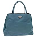 PRADA Hand Bag Nylon Blue Auth cl714 - Prada
