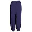 Gucci Harem-Style Trousers in Blue Viscose
