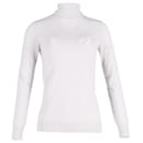 Loro Piana Turtle Neck Fitted Top in Light Grey Cotton