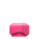 Bolsa de couro com corrente com corte em arco da Givenchy Bolsa crossbody de couro em bom estado
