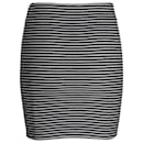Theory Striped Knit Mini Skirt in Multicolor Viscose