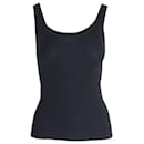 CO Ribbed Tank Top in Black Cashmere - Autre Marque