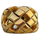 Chanel gold plated cuff bracelet