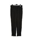 18K Black Shiny Tweed Pants FR40/42 - Chanel