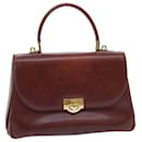 BALLY Hand Bag Leather Brown Auth yb293 - Bally