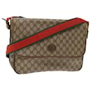 GUCCI GG Canvas Web Sherry Line Shoulder Bag Beige Red Green Auth ar10088 - Gucci