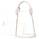 Bolsa CHANEL Deauville em algodão branco - 101422 - Chanel