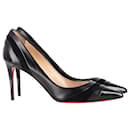 Christian Louboutin Eklectica Pointed Toe Pumps in Black Patent Leather