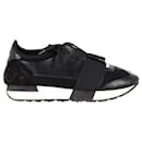 Balenciaga Runner Sneakers in Black Polyurethane