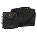 VALENTINO Shoulder Bag Leather 2Set Black Auth bs7631 - Valentino