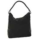 GUCCI Shoulder Bag Nylon Leather Black Auth 52134 - Gucci