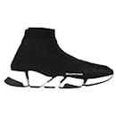Balenciaga-Geschwindigkeit 2.0 Gestrickte Sneakers aus schwarzem Polyester