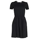 Burberry Short Sleeve Dress in Black Cotton