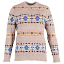 Victoria Beckham Fair Isle Knit Sweater in Multicolor Wool