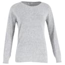 Suéter de punto cepillado de Acne Studios en mohair gris