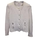 Iro Agnette Tweed-Jacke aus weißer Baumwolle