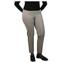 Neutral tapered trousers - size UK 18 - Brunello Cucinelli